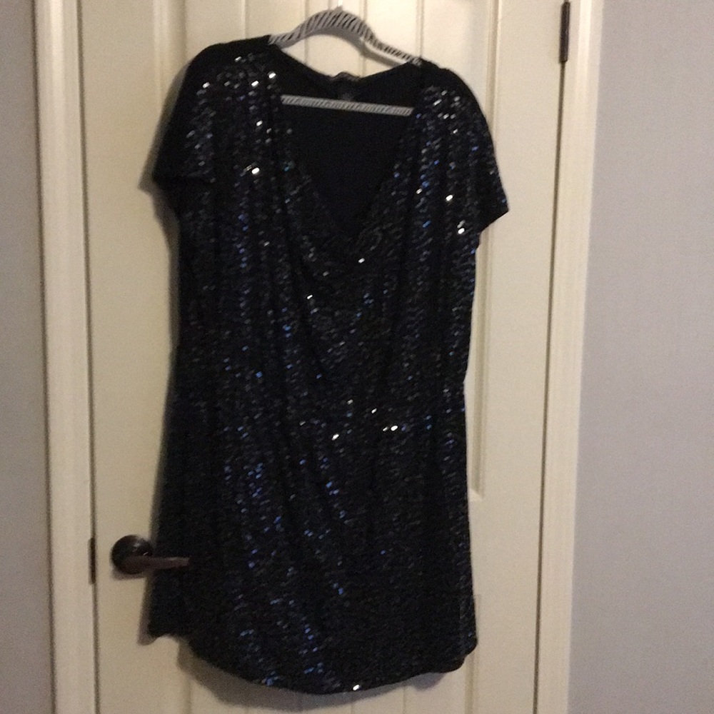 Black sequin dress